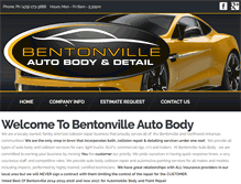 Tablet Screenshot of bentonvilleautobody.com
